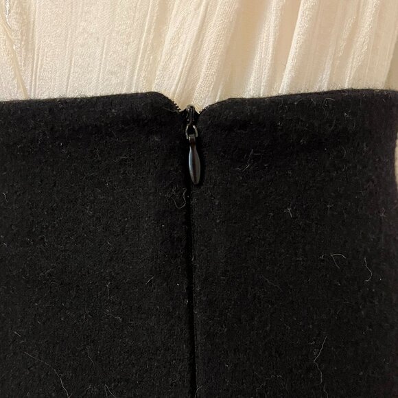 Classic 80% Wool Black Hand-Made A-Line Skirt – Timeless Investment Piece - Picture 6 of 10
